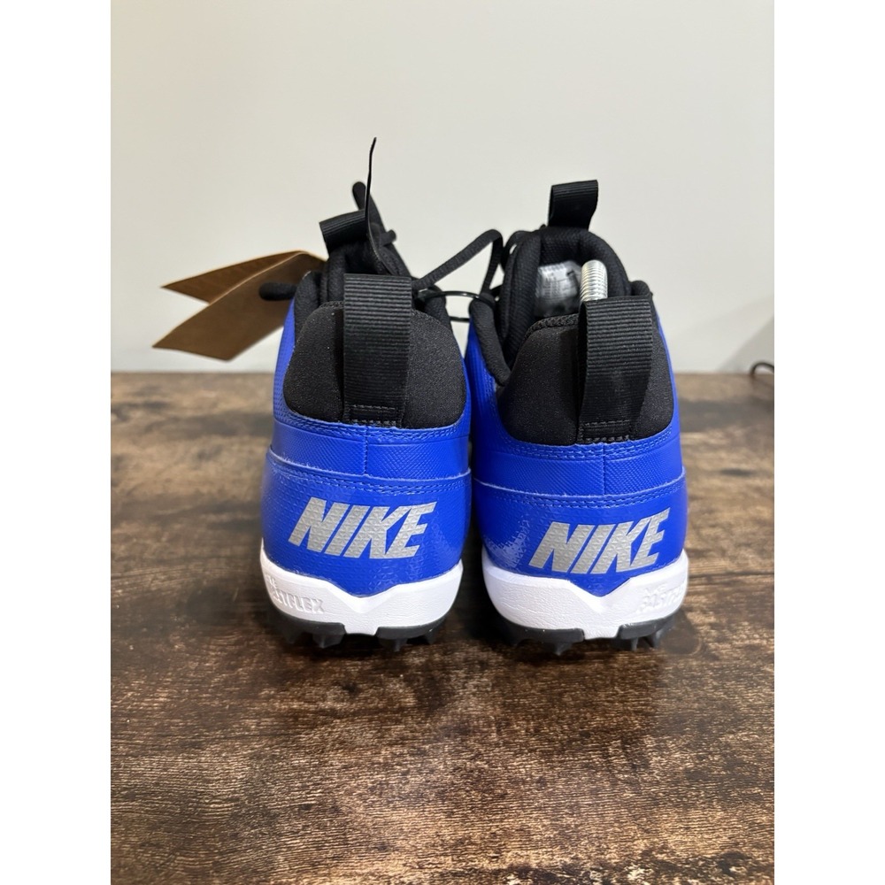 Nike Alpha‎ Menace 4 Shark Football Cleats Black Blue New Without Box Size 11.5 - Picture 8 of 11